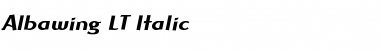 Download Albawing LT Italic Font Download Albawing LT Italic Font