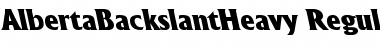 Download AlbertaBackslantHeavy Font Download AlbertaBackslantHeavy Font
