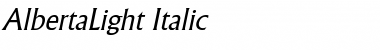 Download AlbertaLight Font Download AlbertaLight Font