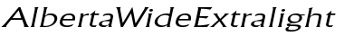 Download AlbertaWideExtralight Font Download AlbertaWideExtralight Font