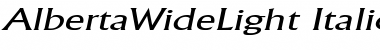 Download AlbertaWideLight Font Download AlbertaWideLight Font