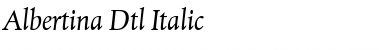 Download Albertina Dtl Italic Font Download Albertina Dtl Italic Font