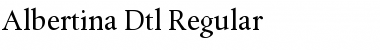 Albertina Dtl Regular Regular Font