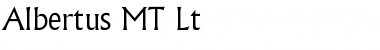 Download Albertus MT Lt Font Download Albertus MT Lt Font