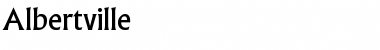Download Albertville Font Download Albertville Font