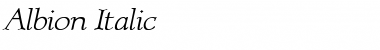 Download AlbionItalic Font Download AlbionItalic Font