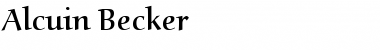 Download Alcuin Becker Font Download Alcuin Becker Font