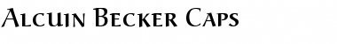 Download Alcuin Becker Caps Font Download Alcuin Becker Caps Font