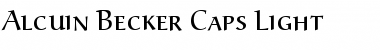 Download Alcuin Becker Caps Light Font Download Alcuin Becker Caps Light Font