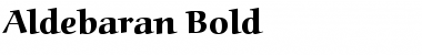 Aldebaran Bold Font