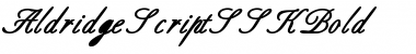 Download AldridgeScriptSSK Font Download AldridgeScriptSSK Font