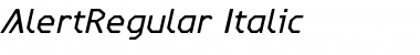 Download AlertRegular Italic Font Download AlertRegular Italic Font