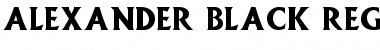Download Alexander Black Font Download Alexander Black Font