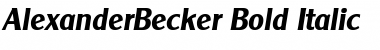 Download AlexanderBecker Font Download AlexanderBecker Font