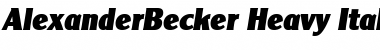Download AlexanderBecker-Heavy Font Download AlexanderBecker-Heavy Font