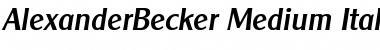 Download AlexanderBecker-Medium Font Download AlexanderBecker-Medium Font
