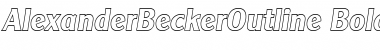 Download AlexanderBeckerOutline Font Download AlexanderBeckerOutline Font