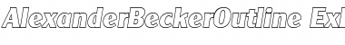 Download AlexanderBeckerOutline-ExBold Font Download AlexanderBeckerOutline-ExBold Font