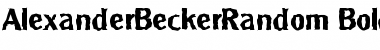 Download AlexanderBeckerRandom Font Download AlexanderBeckerRandom Font