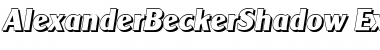 Download AlexanderBeckerShadow-ExBold Font Download AlexanderBeckerShadow-ExBold Font