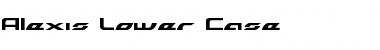 Download Alexis Lower Case Font Download Alexis Lower Case Font