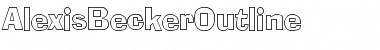 Download AlexisBeckerOutline Font Download AlexisBeckerOutline Font