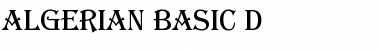 Download Algerian Basic D Font Download Algerian Basic D Font