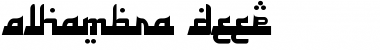 Download Alhambra Deep Font Download Alhambra Deep Font