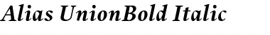 Download Alias UnionBold Italic Font Download Alias UnionBold Italic Font