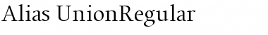Download Alias UnionRegular Font Download Alias UnionRegular Font
