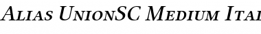 Download Alias UnionSC Medium Italic Font Download Alias UnionSC Medium Italic Font