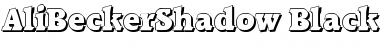 Download AliBeckerShadow-Black Font Download AliBeckerShadow-Black Font