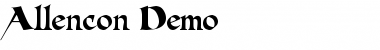 Download Allencon Demo Font Download Allencon Demo Font