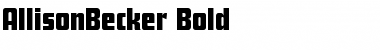Download AllisonBecker Font Download AllisonBecker Font
