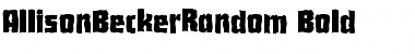 Download AllisonBeckerRandom Font Download AllisonBeckerRandom Font