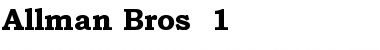 Download Allman Bros. 1 Font Download Allman Bros. 1 Font