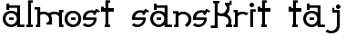 Download Almost Sanskrit taj Font Download Almost Sanskrit taj Font