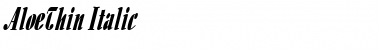 Download AloeThin Font Download AloeThin Font