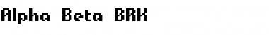 Download Alpha Beta BRK Font Download Alpha Beta BRK Font