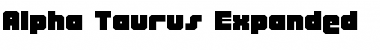 Download Alpha Taurus Expanded Font Download Alpha Taurus Expanded Font