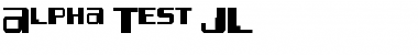 Download Alpha Test JL Font Download Alpha Test JL Font