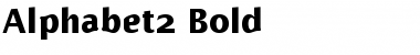 Alphabet2 Bold Font