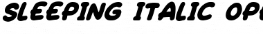 Download Sleeping Font Download Sleeping Font