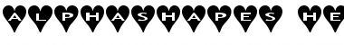 Download AlphaShapes hearts Font Download AlphaShapes hearts Font