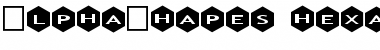 Download AlphaShapes hexagons Font Download AlphaShapes hexagons Font