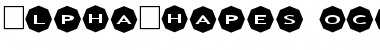 AlphaShapes octagons 2 Normal Font