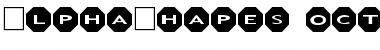 Download AlphaShapes octagons Font Download AlphaShapes octagons Font