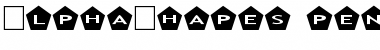 Download AlphaShapes pentagons Font Download AlphaShapes pentagons Font