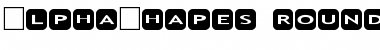 Download AlphaShapes rounded corners Font Download AlphaShapes rounded corners Font