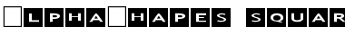 Download AlphaShapes squares Font Download AlphaShapes squares Font